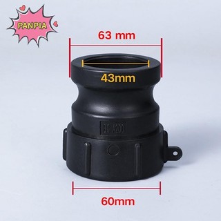 PNPIA Làm Dày Nữ Đầu Nối IBC Xe Tăng Adapter 60 Mm Nữ Camlock Khớp Nối Chất Liệu PP Camlock Lắp Boutique