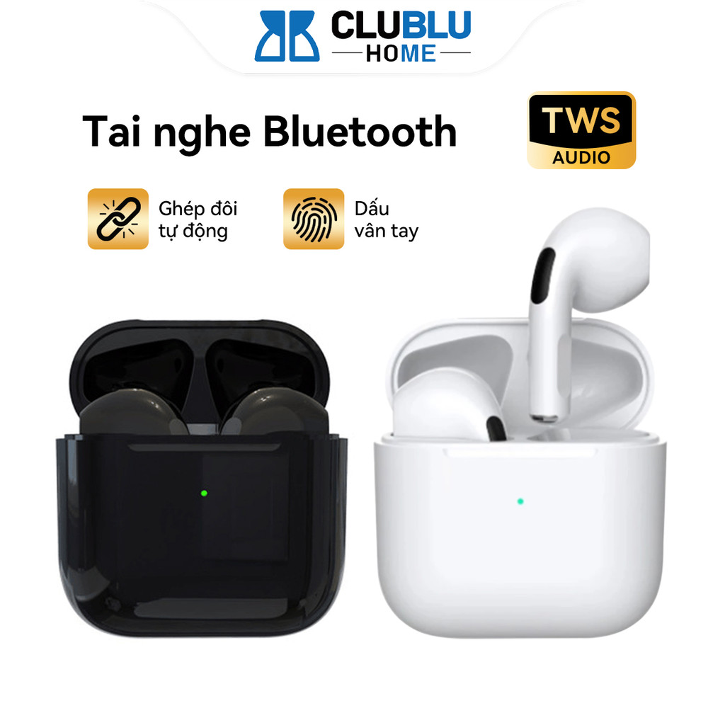 Tai Nghe Bluetooth5.0 Nhét Tai Pro4 Không Dây TWS Có Mic Cho Điện Thoại Gaming Stereo