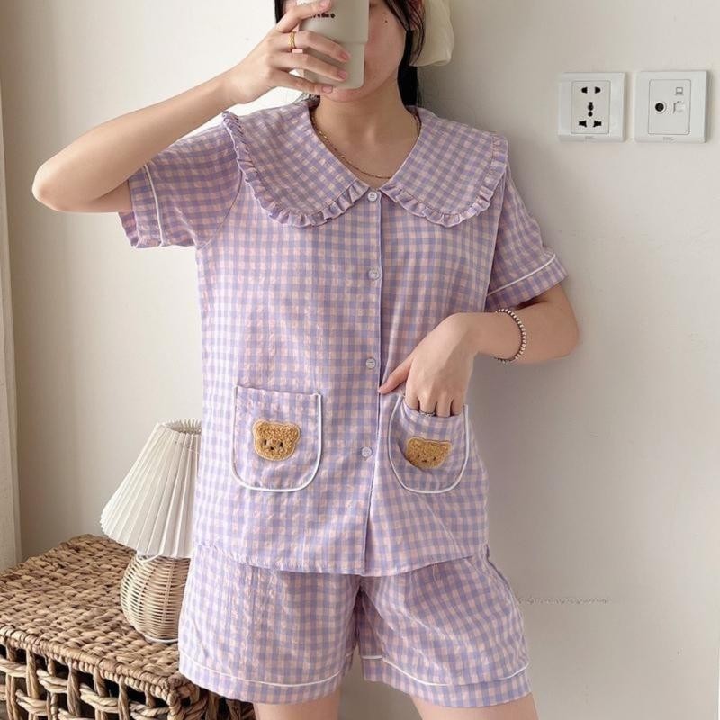 Bộ Pijama Nữ Bigsize Mùa Hè Tay Ngắn Quần Đùi Mặc Nhà Mát Mẻ Dễ Thương – Nhà PONA
