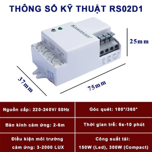 CÔNG TẮC CẢM ỨNG RADA VI SÓNG KAWASAN RS02D1