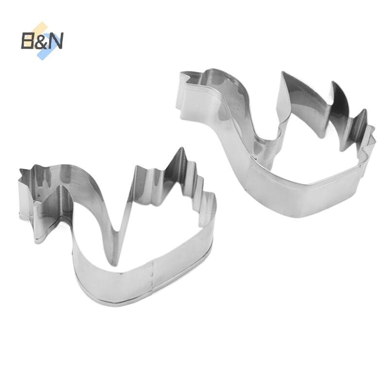 B & N 1 / 2 Chiếc Dụng Cụ Cắt Bánh Quy Cho Trẻ Em Khuôn Cắt Bánh Quy Hình Thiên Nga 3D Dụng Cụ Làm Bánh Cookie Dập Nổi Khuôn Động Vật Cracker Cookie Cắt.