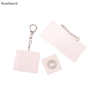 [Newfword] 1 Hộp CD Album Trống Cho DIY Ba Lô Trang Trí Móc Khóa Mặt Dây Chuyền PH
