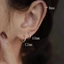 Bông Tai exhila Bông Tai Vòng Tròn Trang Sức Tai Độc Đáo Kết Cấu Đồng Thích Hợp Cho Nữ Và Bé Gái Phụ Kiện Thời Trang