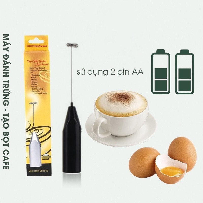 Máy tạo bọt cà phê cầm tay mini Hand Mixture - Máy đánh bọt - Thiết bị máy móc pha chế