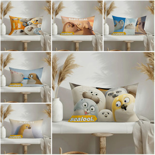 "Sealook" Vỏ gối Polyester in một mặt Trang trí nội thất Vỏ gối hình chữ nhật (Không bao gồm lõi gối)