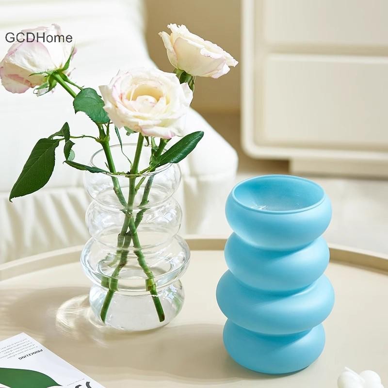 GCDHome 1 Scandinavia Xoắn Ốc Bình Thủy Tinh Sắp Xếp Hoa Nhà Bếp Phòng Khách Phòng Ngủ Nhà Bàn Cưới Bình Trang Trí HOT