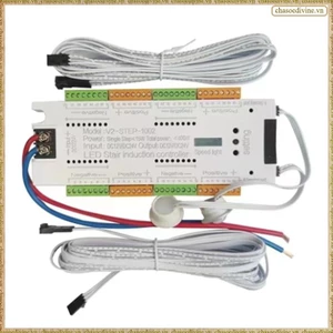 Bộ điều khiển ánh sáng cầu thang 32 kênh tự động LED cảm biến chuyển động Bộ điều khiển ánh sáng cầu thang cho cầu thang Dải linh hoạt 12V 24V Dễ sử dụng