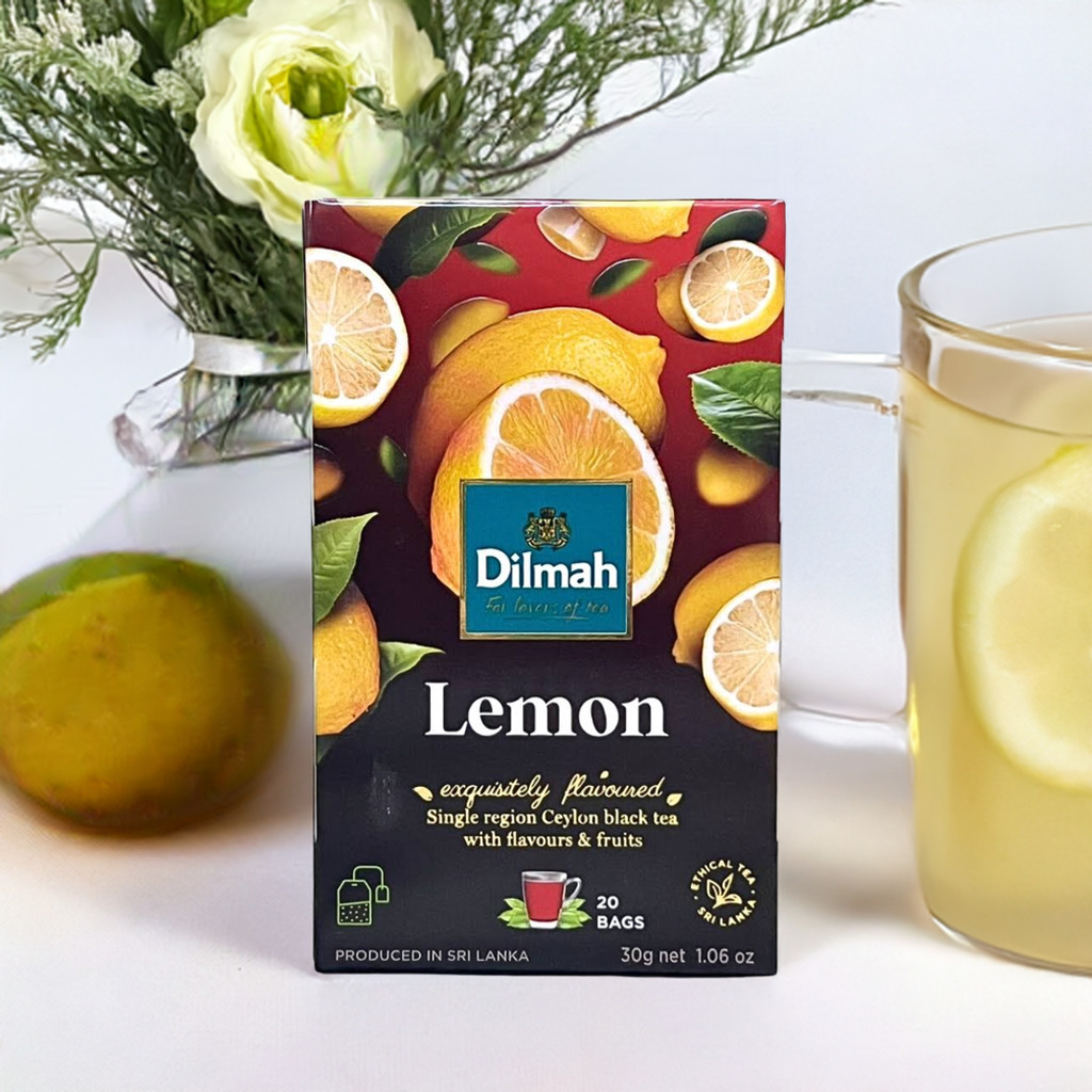 Trà Dilmah Chanh Lemon Tea Hộp 30g, Hương Chanh Tươi Mát Khới Đầu Ngày Mới Sảng Khoái