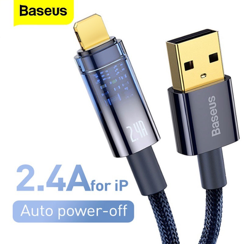 Ảnh Dây cáp sạc nhanh BASEUS 2.4A thích hợp cáp sạc nhanh cho ip 13 Pro Max 12 11 1