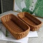 Khay đan giả BAMBOOB, Giỏ đựng đồ bằng mây giả bền bằng nhựa, Trang trí bàn làm việc Hình chữ nhật đa năng Hộp đựng đồ lặt vặt Trang chủ