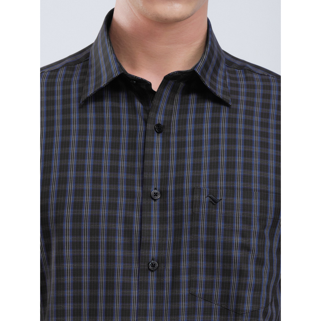 Sơmi ngắn tay lai ngang VIETTIEN SMART CASUAL vải sợi hoa hồng phom regular VT00000236