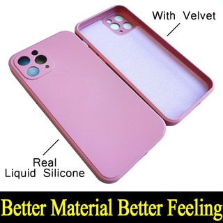 [Có Logo] Ốp Điện Thoại Silicon Mềm Có Dây Buộc Nhung Cho iPhone 16 15 14 13 12 11 Pro Max 8 7 6S Plus X XR XS Max + SE 2020 Vỏ Điện Thoại Chống Sốc Thân Thiện Với Da