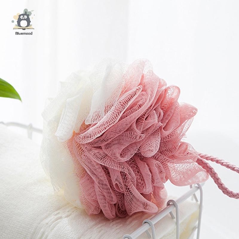 [Bluemood] Lưới Mềm Tắm Ren Da Bàn Chải Rửa Mặt Tắm Puff Body Cleaner Tẩy Tế Bào Chết Tẩy Tế Bào Chết Phụ Kiện Tắm Hoa Mới