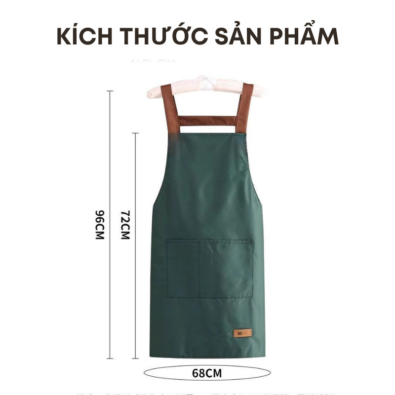 Tạp Dề Chống Thấm Nước Chống Bám Dầu Có Túi Lớn - Tạp Dề Nấu Ăn Nhà Bếp Cho Nam Nữ | 203