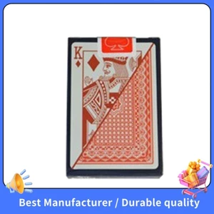 Nhiều Người Chơi Thẻ Trò Chơi Hộp Sáng Tạo Đóng Gói Chống Thấm Nước Texas Chơi Thẻ Nhựa Bền Poker Magic Tricks Tool, Đỏ
