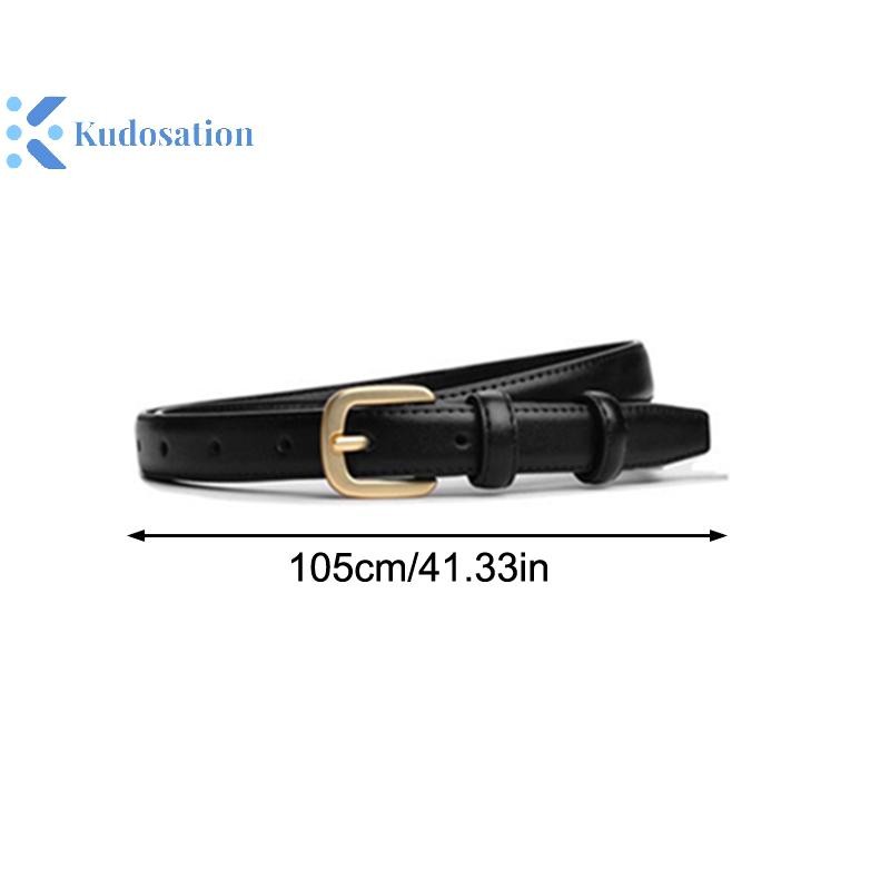 Kudosation Dây Da Cho Nữ Khóa Kim Loại Dây Thắt Lưng Nhân Quả Đơn Giản Thắt Lưng Nữ Quần Jean Quần Trang Trí Dây Thắt Lưng Quà Tặng