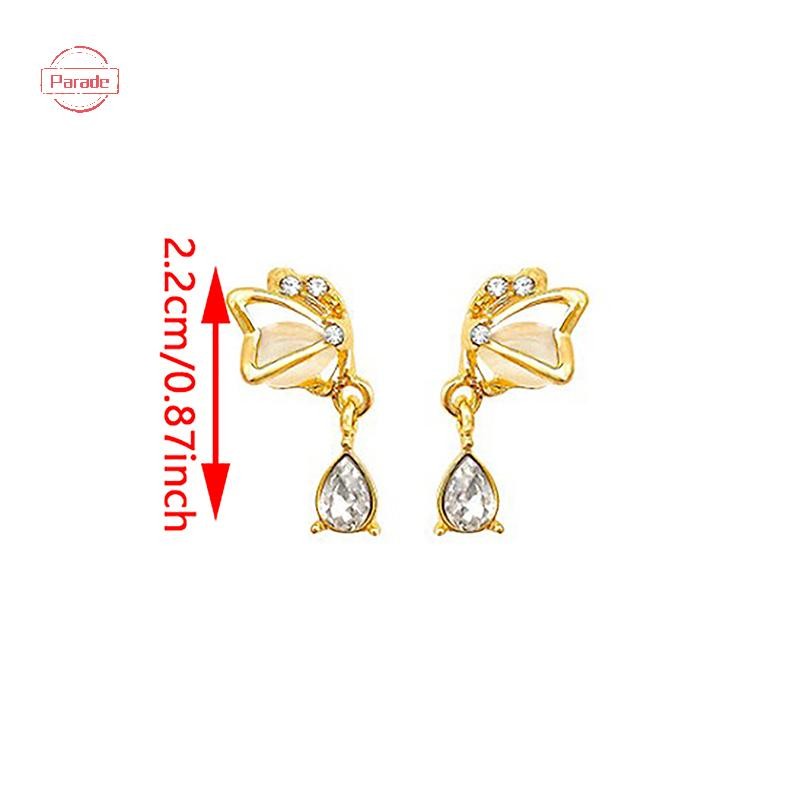 Cuộc diễu hành Thiết kế sáng tạo Bông tai Opal Bông tai thời trang Giọt nước Zircon Mặt dây chuyền Bông tai dành cho nữ Quà tặng ngày Valene lãng mạn VN
