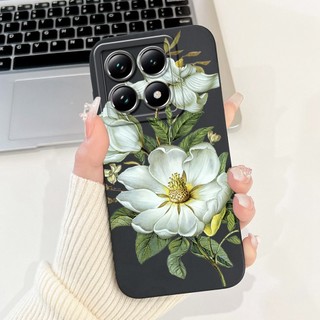 Vỏ Chống Sốc Cho Xiaomi 14T / 14T Pro 2024 Ốp Lưng Hoa Xương Rồng Thời Trang Mới Silicon Mềm Cho Xiaomi 14T Pro Mi14T Cản