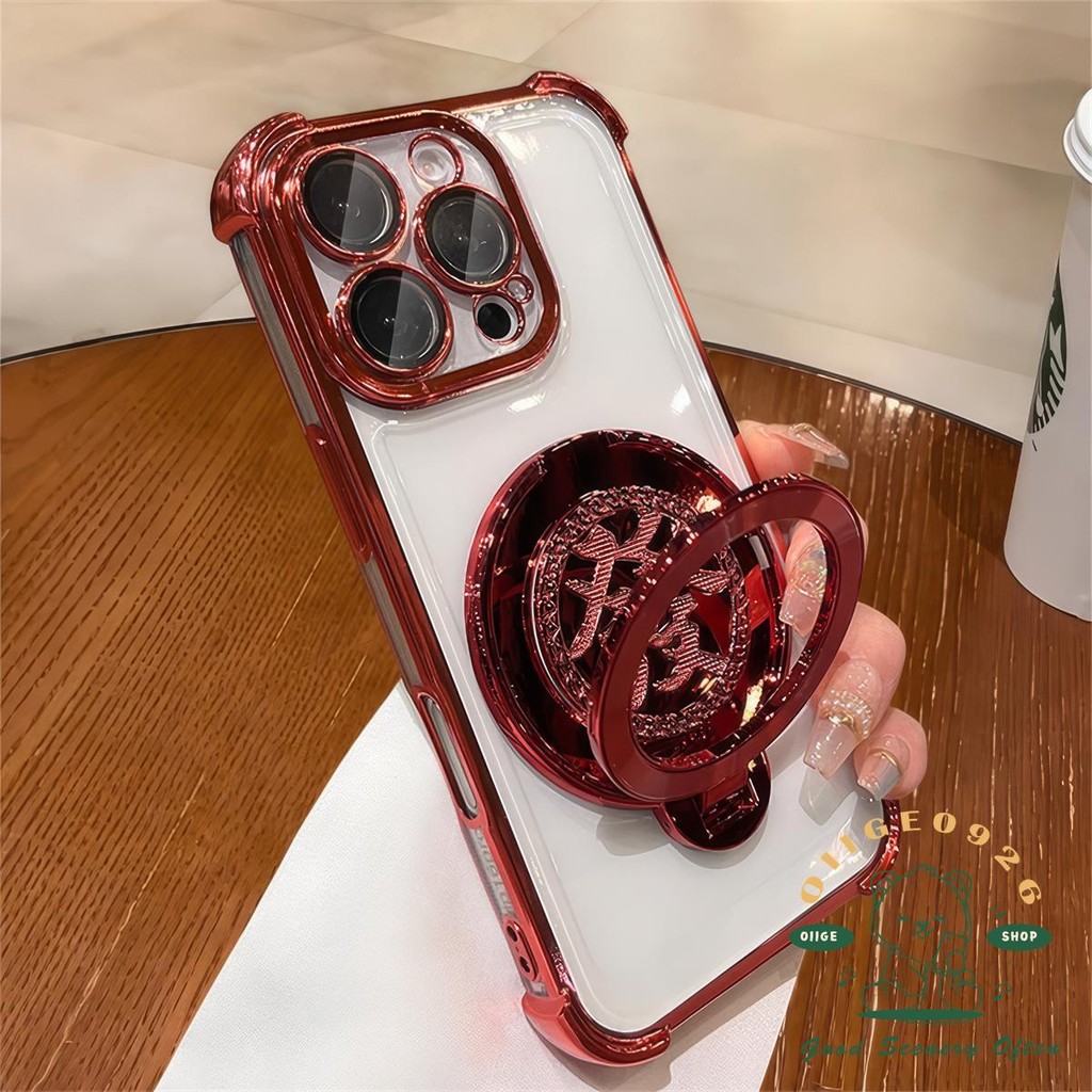Năm Mới Của Sự Giàu Có Nam Châm Chính Mình Ốp Lưng Điện Thoại iphone16 Pro Max 15 14 13 12 11 Vỏ Cho iPhone Vỏ Silicon Mềm TPU Chống Sốc