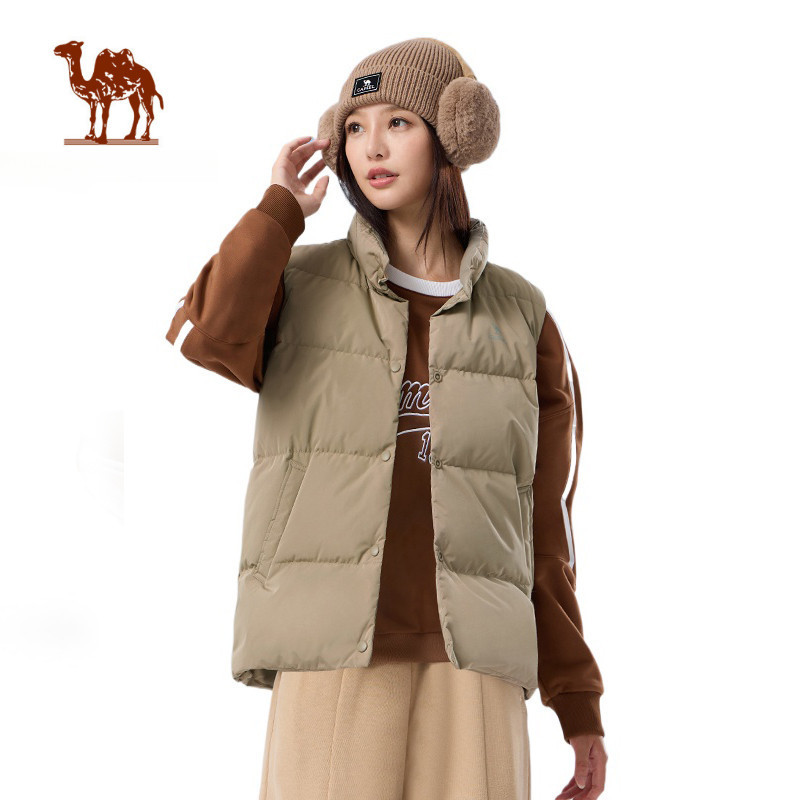 Ảnh Áo khoác CAMEL CROWN Down 85% Duck Down Warm Down Áo khoác đệm Cotton ấm áp Áo ghi lê 1