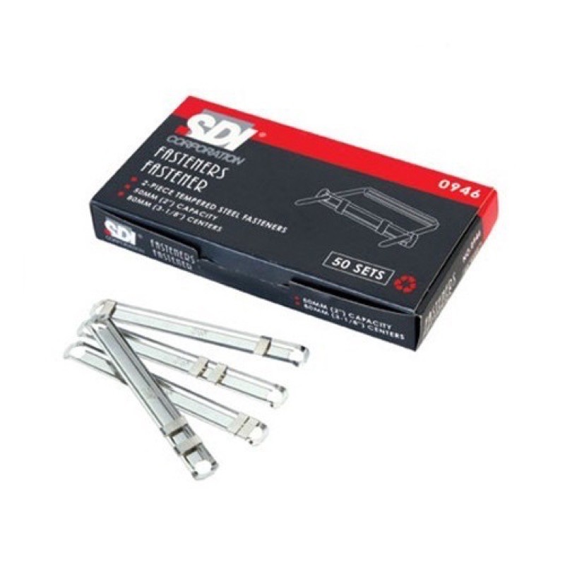 Acco sắt, nẹp giấy, thanh nẹp hồ sơ bấm 2 lổ SDI chính hãng. -