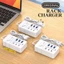 Ổ cắm sạc USB đa cổng 35W - Dải nguồn máy tính bảng điện thoại - Ổ cắm phích cắm Anh / EU / US - Ổ cắm sạc nhanh loại C - Ổ cắm mở rộng sạc tường - Hub USB 6 cổng