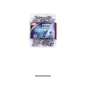 Đinh ghim mũ dù inox sắt Deli. - VPP Bi Bi