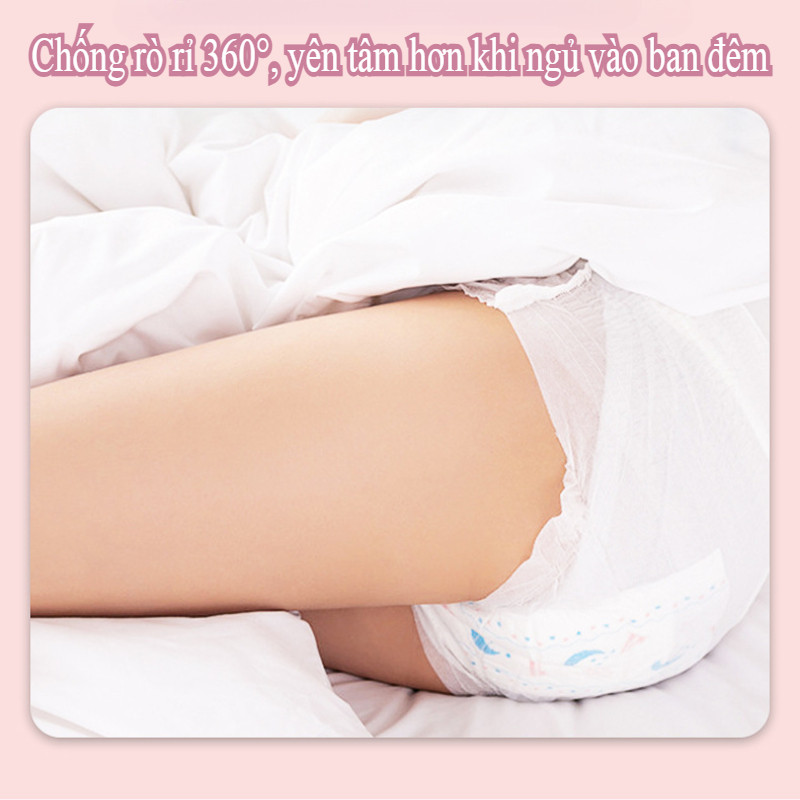 Băng vệ sinh dạng quần（2/5Pcs ），Băng vệ sinh dạng quần chống tràn ban đêm，thấm hút cực nhanh, mềm mại và thoải mái
