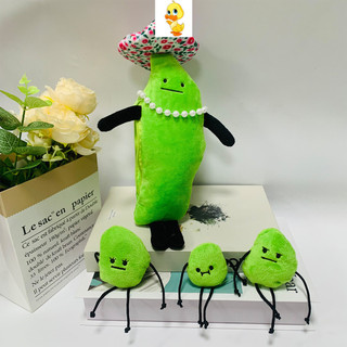 Plus Blox Fruit Game Đồ chơi sang trọng Bí mật Staycation Đồ chơi sang trọng Edamame Búp bê gia đình Đậu nành Plushie Gối lấp đầy mềm Động vật Quà tặng sinh nhật cho trẻ em