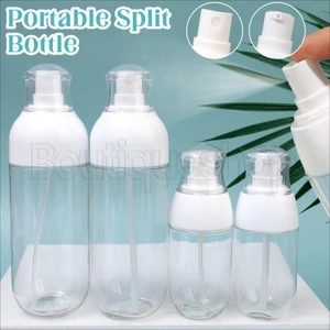 Bình xịt Press - Bình rỗng PET - Bình đóng chai phụ kem dưỡng da - Hộp đựng chất lỏng - Có thể tái sử dụng, nạp lại, kín - Hộp đựng mực cồn - Phụ kiện du lịch