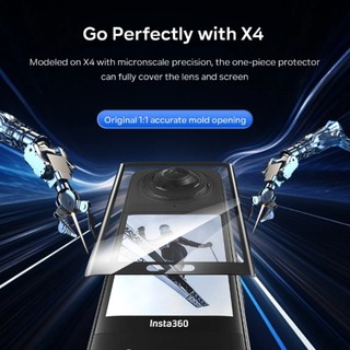 Dành Cho Insta360 X5 / X4 Màn Hình Phim Cường Lực Toàn Cảnh camera Cong Phim Cường Lực 360X5 Độ Nét Cao Chống Cháy Nổ Bảo Vệ Phụ Kiện camera Thể Thao
