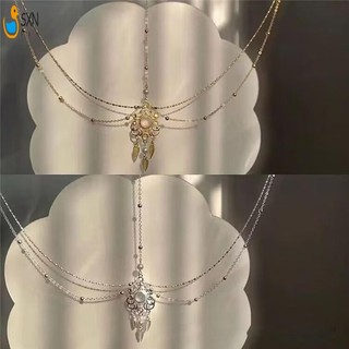 Cô Dâu Dây Xích Đầu Dành Cho Nữ Nhiều Màu Sắc Đầu Trước Dây Xích Tóc Phong Cách Dân Tộc Cho Tóc DIY Phụ Kiện Tạo Kiểu Tóc