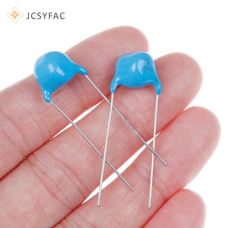 JCSYFAC 10 Cái 30KV 100P 100PF 101 tụ điện gốm cao áp 30KV 101K Mới