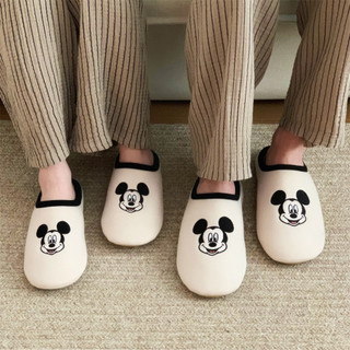 [Xixitiao x Disney] Dép đi trong nhà/Mickey&Minnie Disney/Đế mềm thông thường Hộ gia đình im lặng