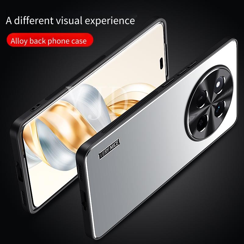Ốp Lưng Cho Vivo Y39 Hợp Kim Nhôm Mờ Mặt Sau TPU Chống Rơi Vỏ Điện Thoại
