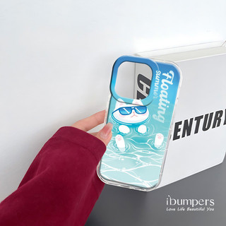 ibumpers Ốp Điện Thoại iPhone Dễ Thương Hoạt Hình Thoáng Mát Họa Tiết Mùa Hè Cho IPhone 16 15 14 12 13 11 Pro Max IP 7 8 Plus X XS XR Mẫu Sóng Ốp Lưng Trong Suốt Dày Dặn TPU Mềm Chống Sốc