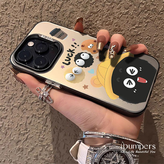 ibumpers Ốp Điện Thoại iPhone Dễ Thương Playful May Mắn Họa Tiết Hoạt Hình Cho IPhone 16 15 14 12 13 11 Pro Max IP 7 8 Plus X XS XR Ốp Lưng IMD Cứng Và Nhẵn