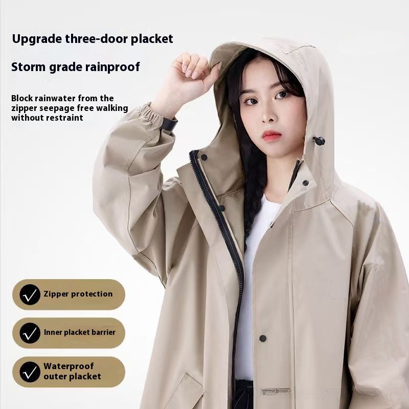 VG Người Lớn Ngoài Trời Đi Xe Điện Unisex Dày Toàn Thân Áo Mưa