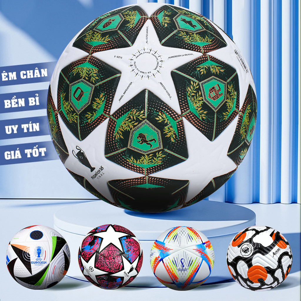 Trái Banh Đá Bóng Size Số 4 5 Quả Bóng Đá Chính Hãng King Ball Ngoại Hạng C1 Champions Euro Trẻ Em