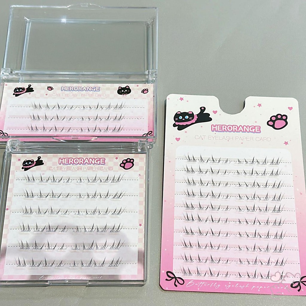 Không Cần Keo DIY Lông Mi Giả Đáy Đen Cụm Mi Cho Acation Salon Chụp Ảnh
