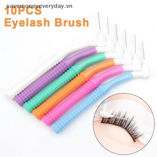 [savemoneyeveryday] 10 Chiếc Bàn Chải Lông Mi Hình Chữ L Bàn Chải Nối Mi Để Làm Sạch Lông Mi Mascara Cây Đũa Phép Dụng Cụ Trang Điểm Môi [vn]