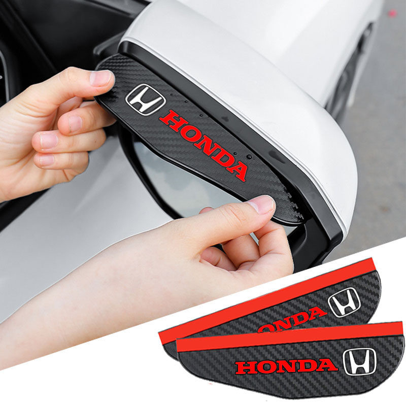 2 Tấm che mưa gương chiếu hậu được áp dụng cho Honda Accord City Civic HRV CRV Jazz CRZ Fit ô tô gương chiếu hậu phụ kiện trang bị thêm