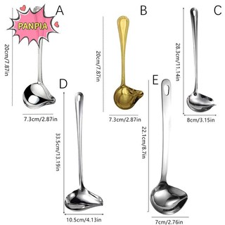 Pnpia Stew Dipper Tay Cầm Dài Dụng Cụ Nấu Ăn Canh Thép Không Gỉ Vịt Miệng Hình Thìa Nhà Bếp Ladle Bộ Đồ Ăn Muỗng Nhà Hàng Boutique