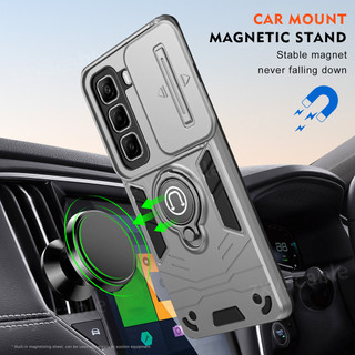Ốp Lưng Cho Infinix Hot 50 60 Pro plus 4G 2025 Ốp Điện Thoại Có Đế Mềm Cho Hot60Pro + InfinixHot50 Hot50 hot50Pro + Hot50Pro plus X6882 Ốp Lưng Cứng Giáp Chống Sốc