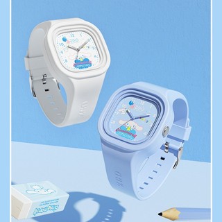 Đồng hồ đeo tay Sanrio Hello Kitty Anime My Melody Cinnamoroll Đồng hồ trẻ em 3D Sinh viên Dây đeo silicon Đồng hồ thạch anh