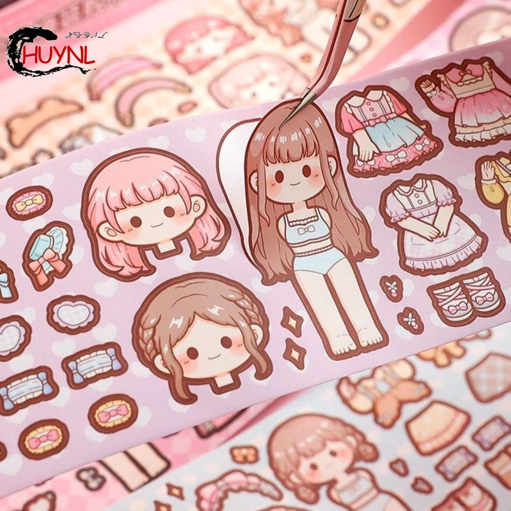 Rendz Dress Up Change Sticker, Dán Đồ Chơi Giấy Bé Gái Trang Điểm Băng ...
