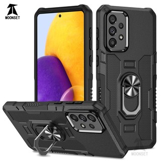Dành Cho Samsung A73 5G Ốp điện thoại PC Cứng Lưng Mềm TPU Edge Bảo Vệ Camera Nhẫn Giá Đỡ Chân Đế Chống Sốc Mỏng Bao Da
