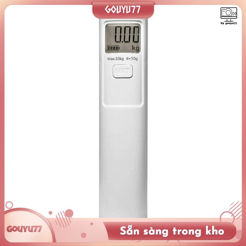 [Gouyu77] Cân hành lý cầm tay Phát điện 50kg 50g Hướng dẫn sử dụng cầm tay Cân hành lý treo kỹ thuật số Cân trọng lượng không cần pin