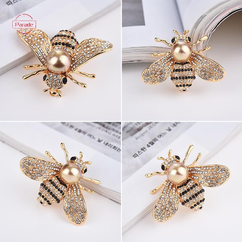 Diễu Hành Côn Trùng Series Trâm Cài Tinh Tế Pha Lê Kim Cương Giả Pin Trang Sức VN