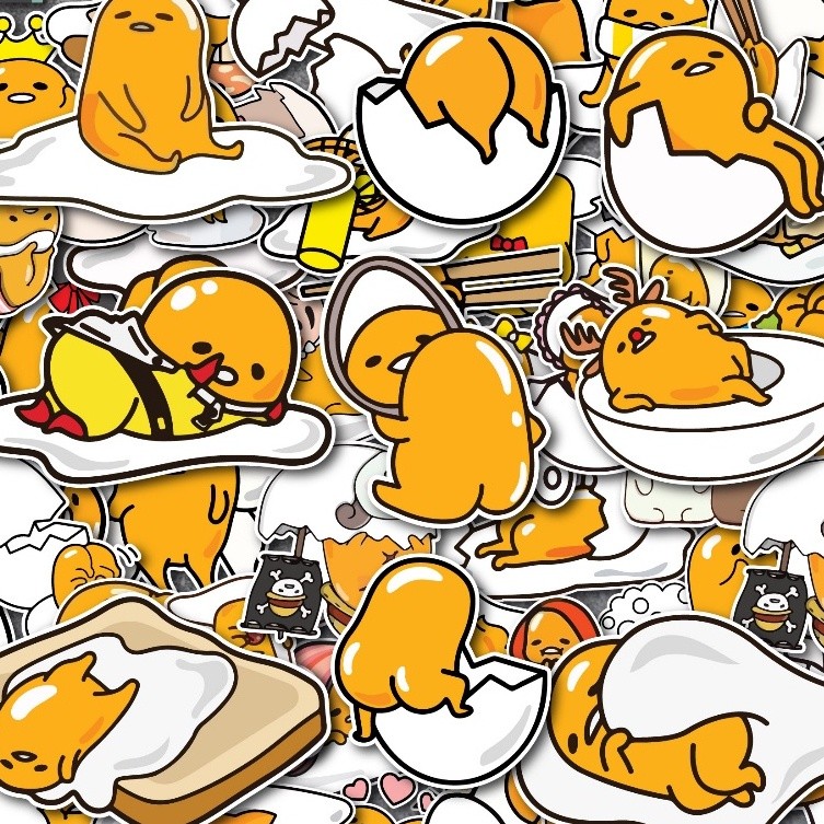 50 Nhãn Dán GUDETAMA chống nước sticker dán laptop, điện thoại, đàn guitar, mũ bảo hiểm, vali